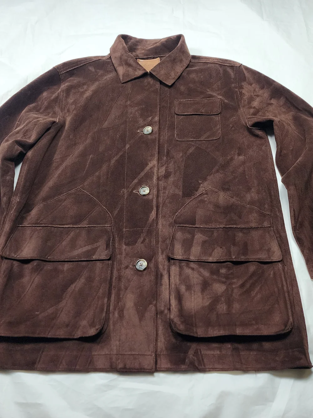Lauren Ralph Lauren Dry Good Supply CO, Women's Faux Suede Leather Brown Size Me